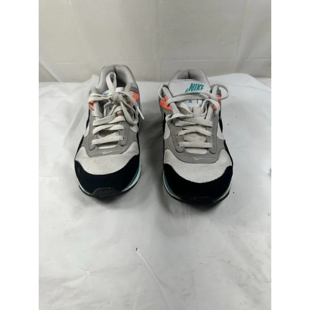 Nike Air Max Athletic Shoes in White, Black, Teal & Coral